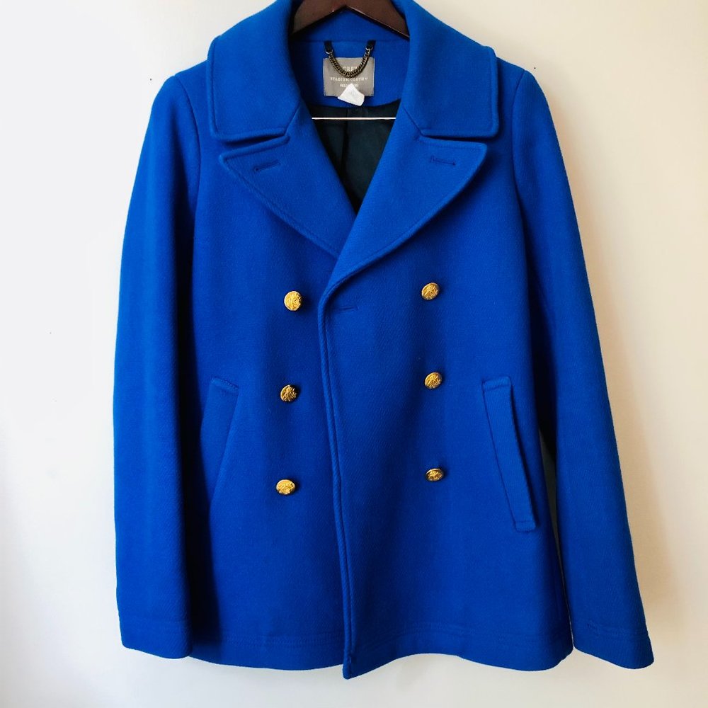 J.Crew Stadium Wool Peacoat